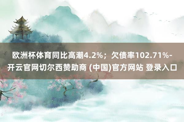 欧洲杯体育同比高潮4.2%；欠债率102.71%-开云官网切尔西赞助商 (中国)官方网站 登录入口