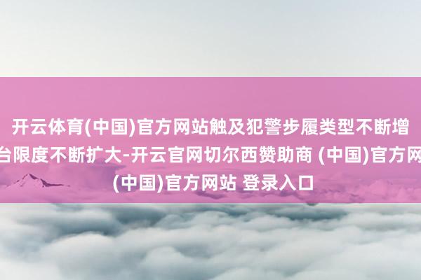 开云体育(中国)官方网站触及犯警步履类型不断增多、触及平台限度不断扩大-开云官网切尔西赞助商 (中国)官方网站 登录入口