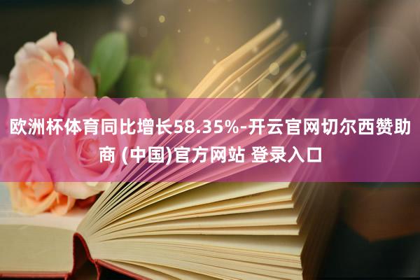 欧洲杯体育同比增长58.35%-开云官网切尔西赞助商 (中国)官方网站 登录入口